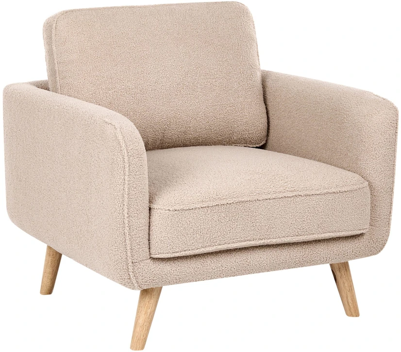 Sofa Beliani 4 vietų poilsio baldų komplektas KILJA, Boucle, smėlio spalvos