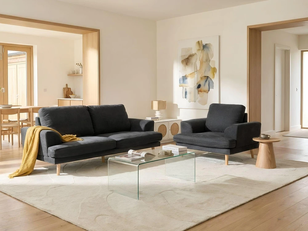 Sofa Beliani 4 vietų poilsio baldų komplektas KILDAL juodas
