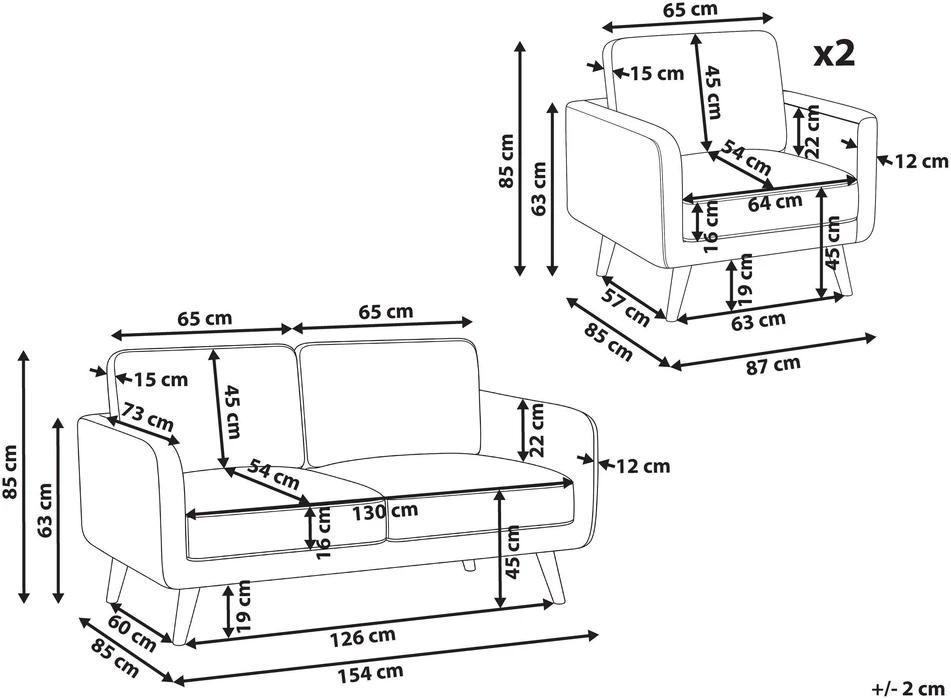 Sofa Beliani 4 vietų poilsio baldų komplektas KILJA, Boucle, smėlio spalvos