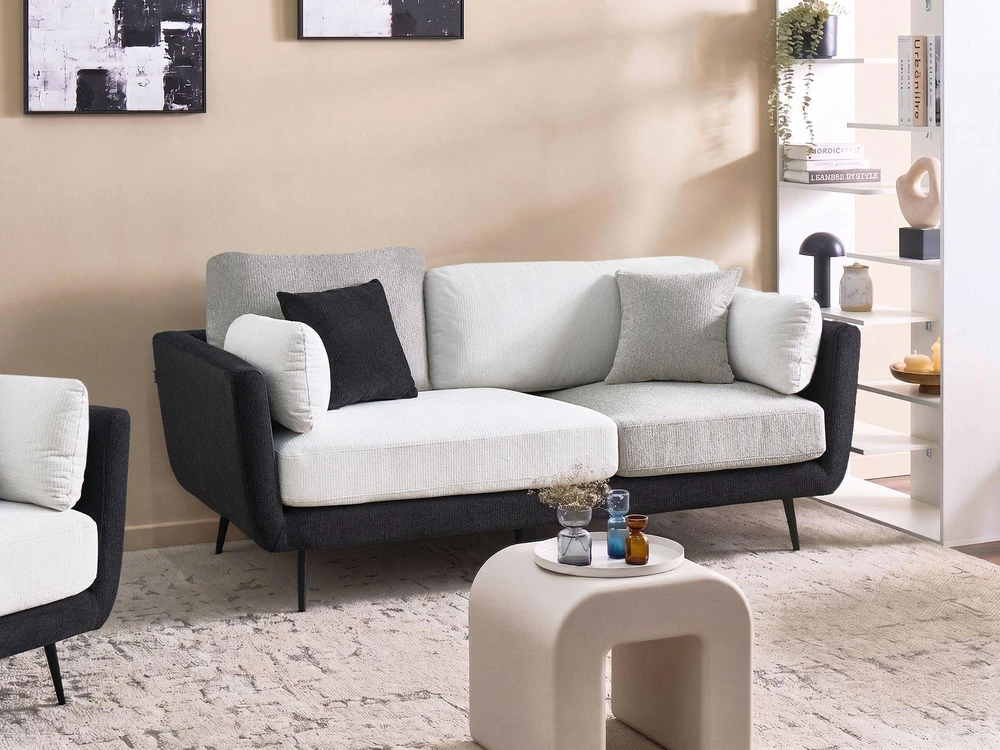 Sofa Beliani 4 vietų poilsio baldų komplektas BOLGA, juodas