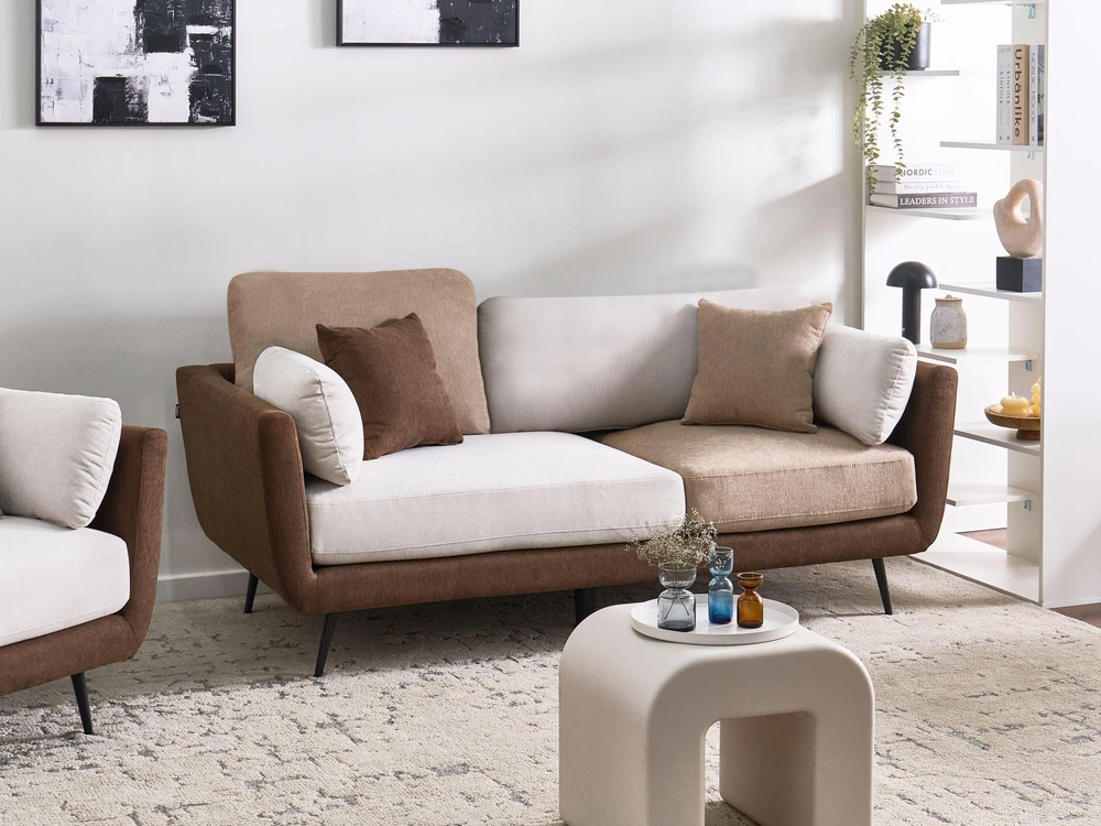 Sofa Beliani 4 vietų svetainės baldų komplektas BOLGA, rudas