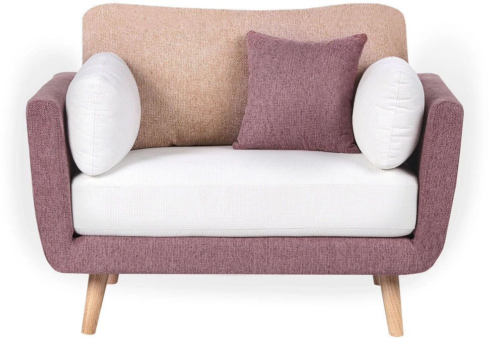 Sofa Beliani 4 vietų svetainės baldų komplektas BOLGA, rožinis