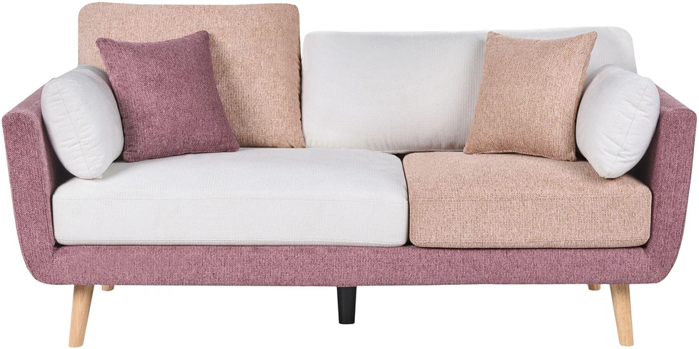 Sofa Beliani 4 vietų svetainės baldų komplektas BOLGA, rožinis