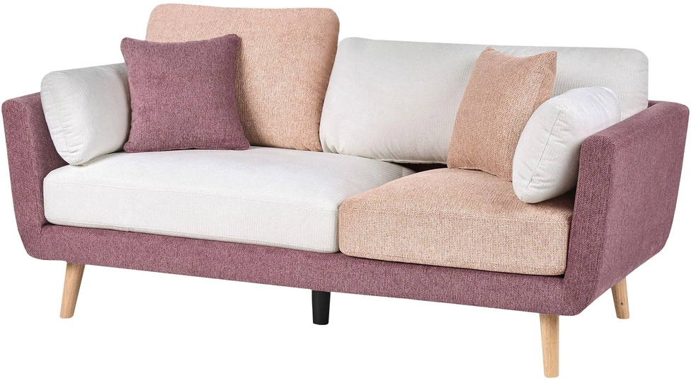 Sofa Beliani 4 vietų svetainės baldų komplektas BOLGA, rožinis