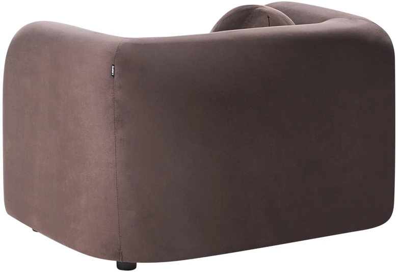 Sofa Beliani 4 vietų svetainės baldų komplektas LEIREN, veliūras, tamsiai rudas
