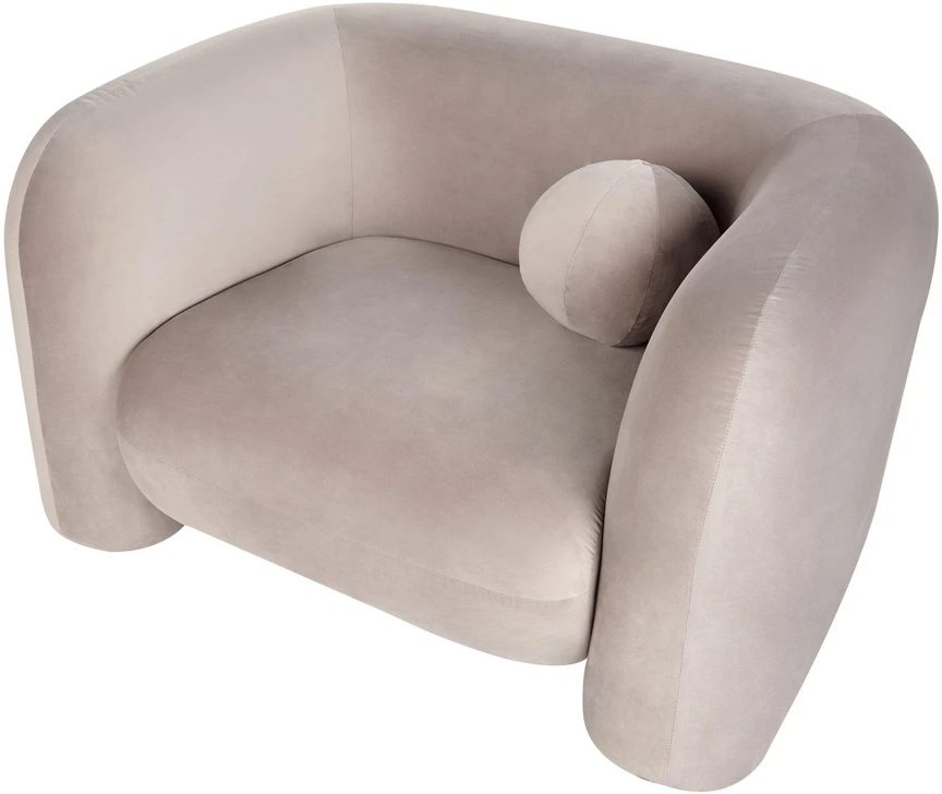Sofa Beliani 5 asmenų minkštas baldų komplektas LEIREN, veliūrinis, smėlio spalvos