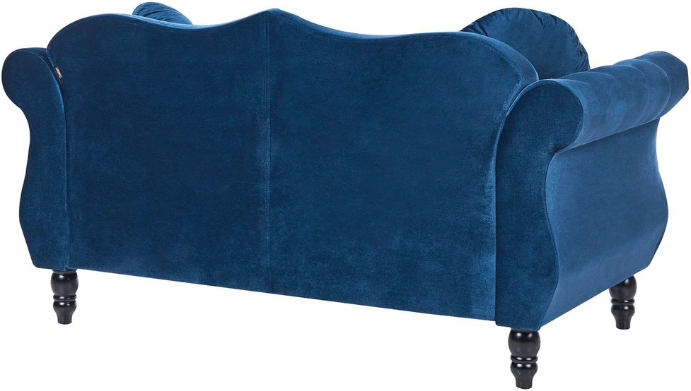 Sofa Beliani 5-vietis minkštų baldų komplektas SKIEN, aksominis, tamsiai mėlynas