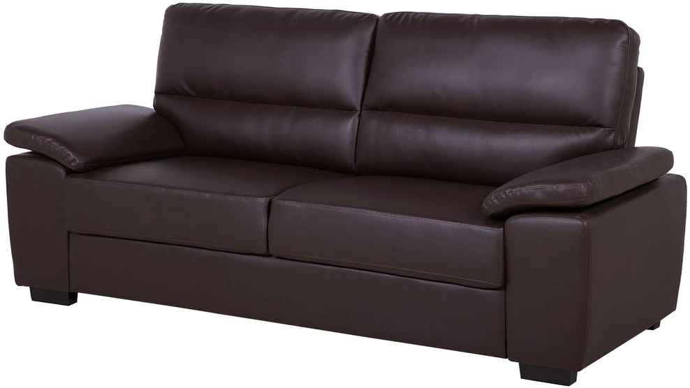 Sofa Beliani 5 vietų baldų komplektas VOGAR dirbtinės odos tamsiai rudas