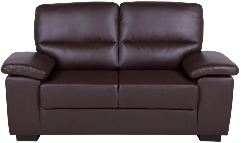 Sofa Beliani 5 vietų baldų komplektas VOGAR dirbtinės odos tamsiai rudas