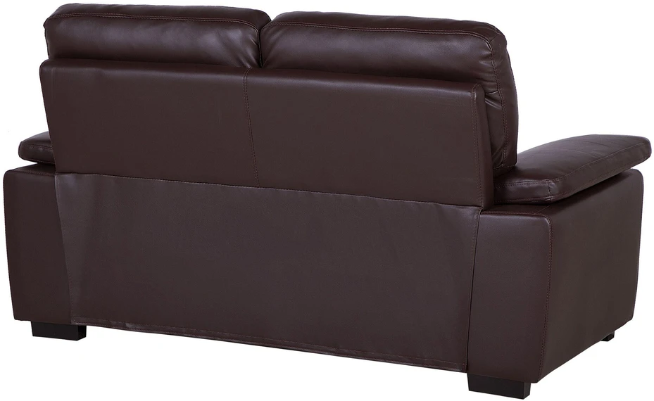 Sofa Beliani 5 vietų baldų komplektas VOGAR dirbtinės odos tamsiai rudas
