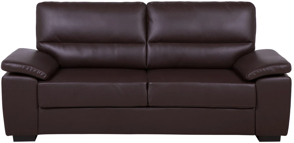 Sofa Beliani 5 vietų baldų komplektas VOGAR dirbtinės odos tamsiai rudas