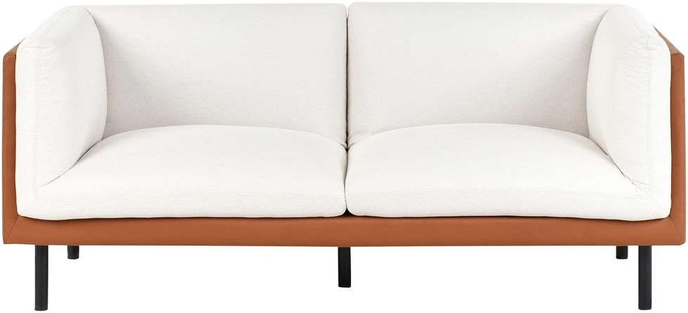Sofa Beliani 5 vietų baldų komplektas VORGOD, kreminė balta