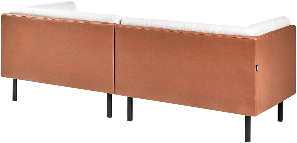 Sofa Beliani 5 vietų baldų komplektas VORGOD, kreminė balta