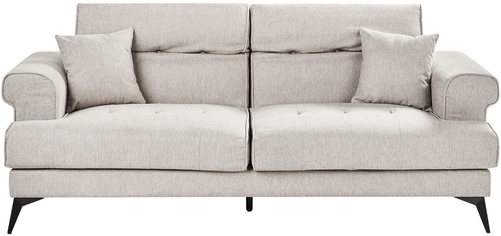 Sofa Beliani 5 vietų minkštas kampas SKIVE smėlio pilkos spalvos