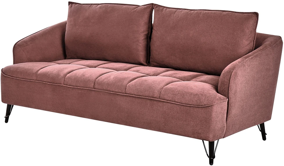 Sofa Beliani 5 vietų minkštų baldų komplektas HOBRO bordo spalvos