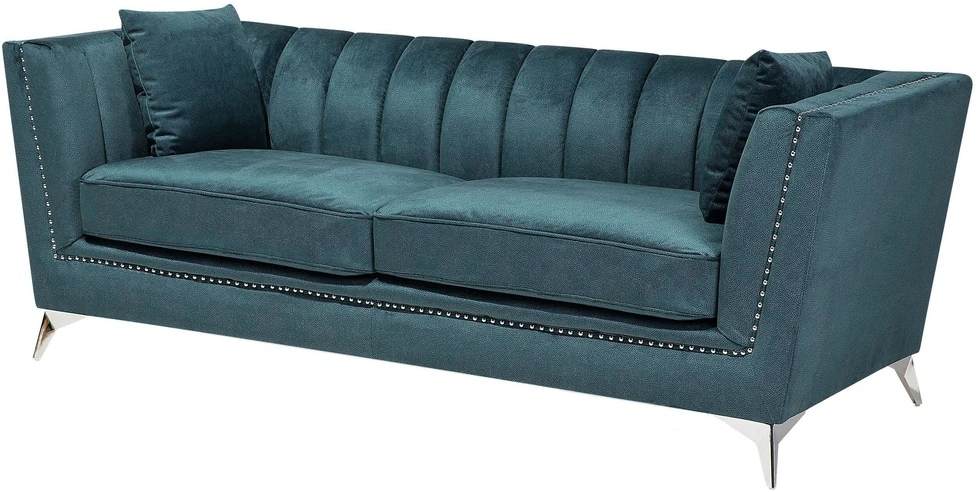 Sofa Beliani 5 vietų minkštų baldų komplektas GAULA, azuro veliūras