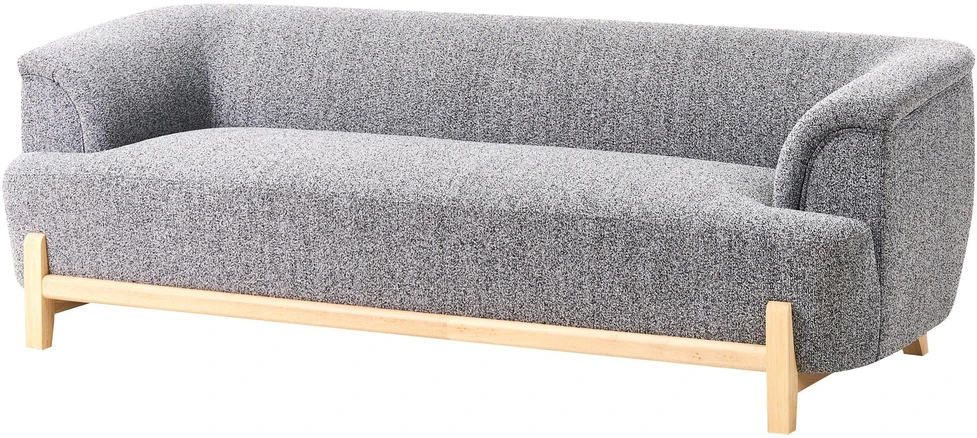 Sofa Beliani 5 vietų minkštų baldų komplektas ALNOR tamsiai pilkas