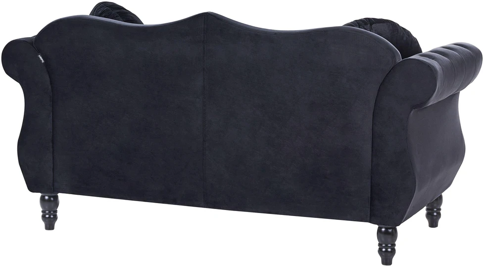 Sofa Beliani 5 vietų minkštų baldų komplektas SKIEN, veliūras, juodas