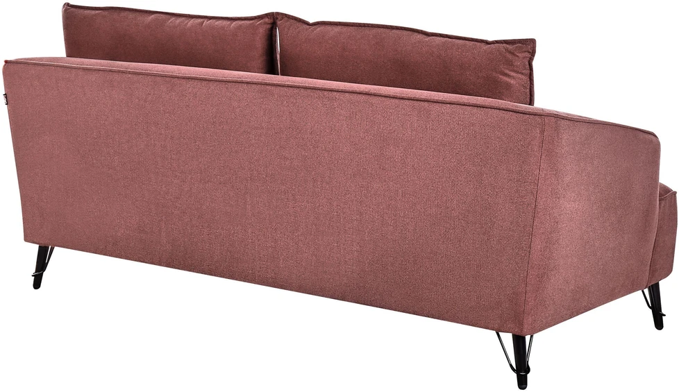 Sofa Beliani 5 vietų minkštų baldų komplektas HOBRO bordo spalvos
