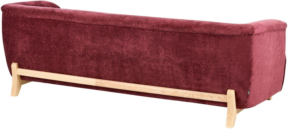 Sofa Beliani 5 vietų minkštųjų baldų komplektas ALNOR, šenilas, burgundinės spalvos