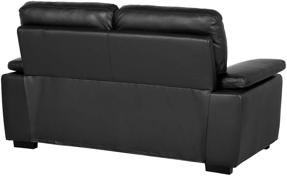 Sofa Beliani 5 vietų poilsio baldų komplektas VOGAR iš dirbtinės odos, juodas