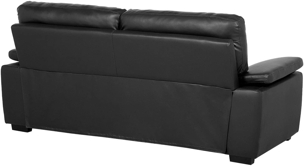 Sofa Beliani 5 vietų poilsio baldų komplektas VOGAR iš dirbtinės odos, juodas