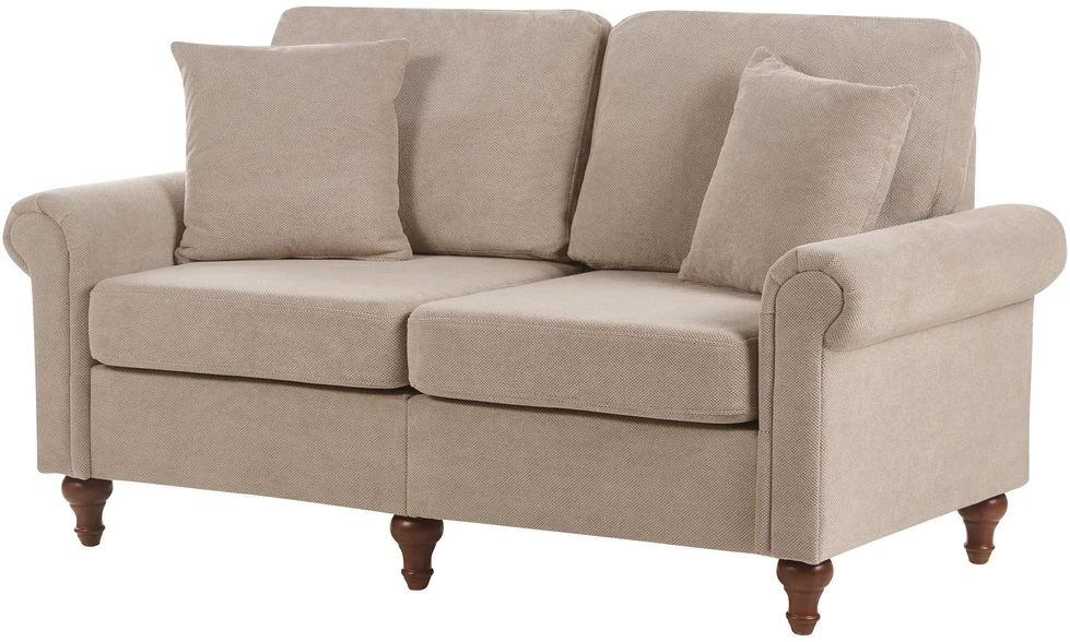 Sofa Beliani 5 vietų poilsio baldų komplektas GINNERUP, smėlio ir rusvos spalvos