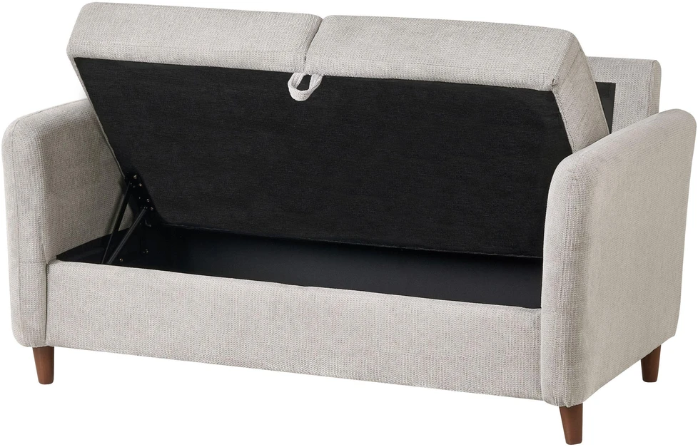 Sofa Beliani 5 vietų poilsio baldų komplektas MARE pilkas