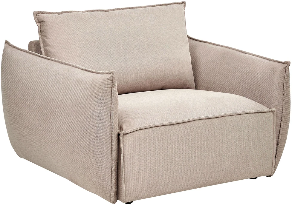 Sofa Beliani 5 vietų poilsio baldų komplektas KUNES smėlio spalvos
