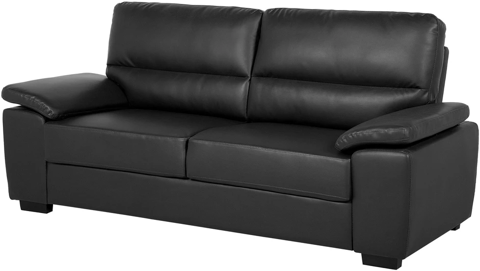 Sofa Beliani 5 vietų poilsio baldų komplektas VOGAR iš dirbtinės odos, juodas