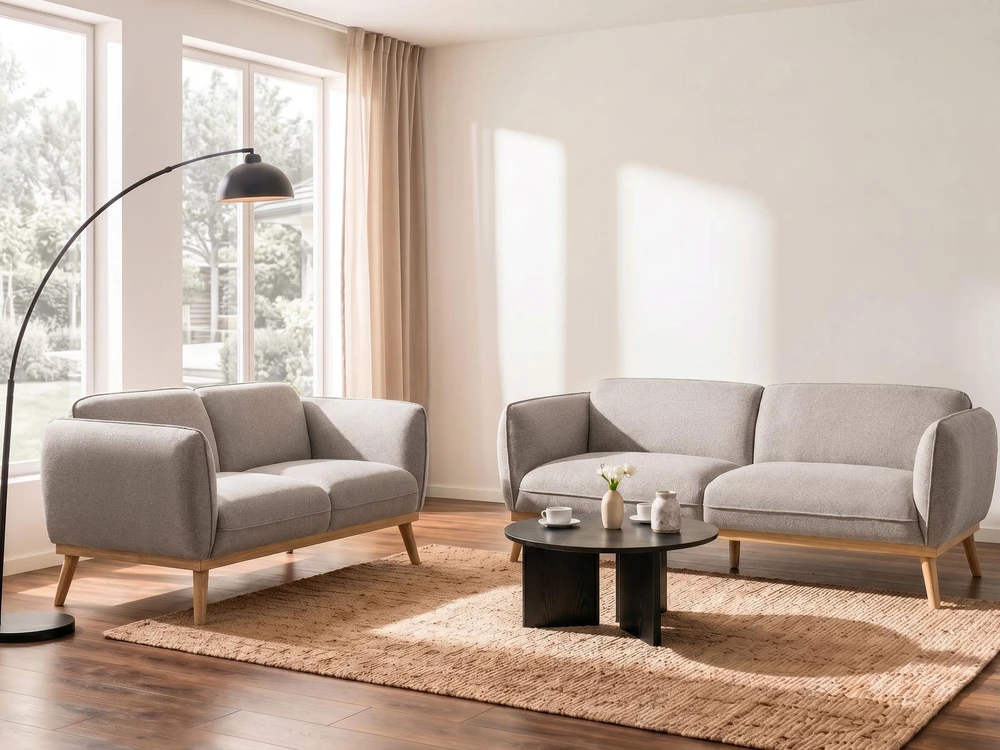 Sofa Beliani 5 vietų poilsio baldų komplektas LJUNG šviesiai rudas