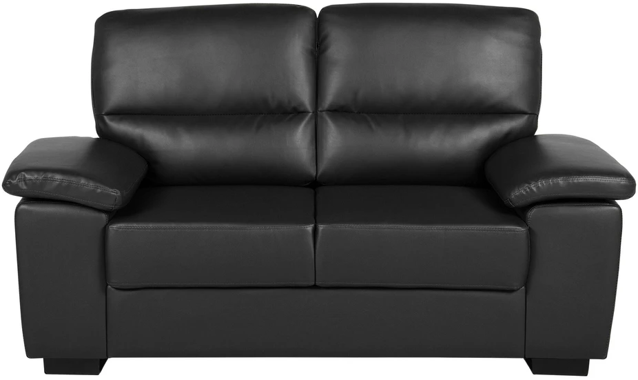 Sofa Beliani 5 vietų poilsio baldų komplektas VOGAR iš dirbtinės odos, juodas