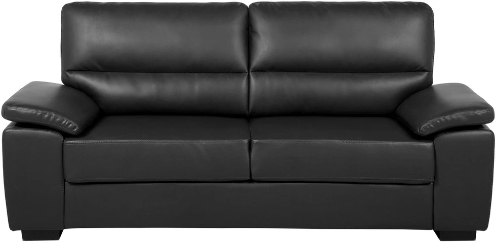 Sofa Beliani 5 vietų poilsio baldų komplektas VOGAR iš dirbtinės odos, juodas