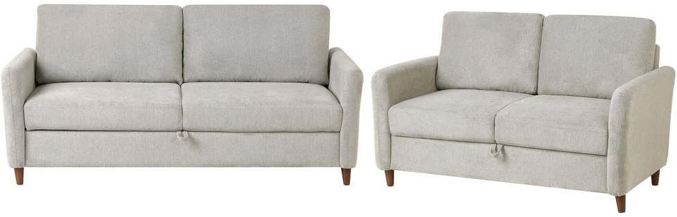Sofa Beliani 5 vietų poilsio baldų komplektas MARE pilkas