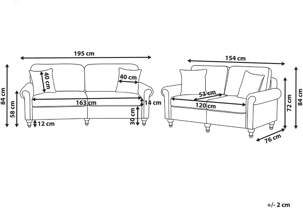 Sofa Beliani 5 vietų poilsio baldų komplektas GINNERUP, smėlio ir rusvos spalvos