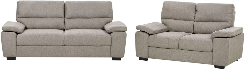 Sofa Beliani 5 vietų poilsio komplektas VOGAR šviesiai rudas