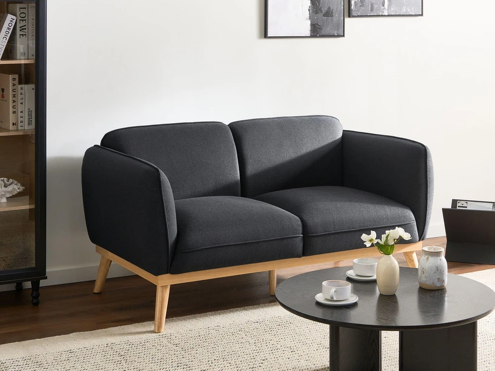 Sofa Beliani 5 vietų svetainės baldų komplektas LJUNG, juodas