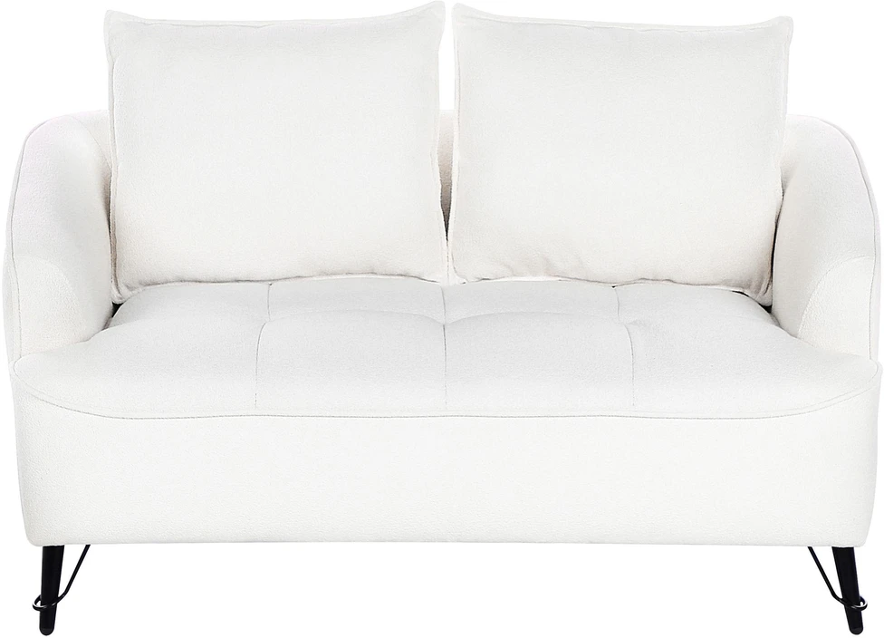 Sofa Beliani 5 vietų svetainės baldų komplektas HOBRO Boucle baltas