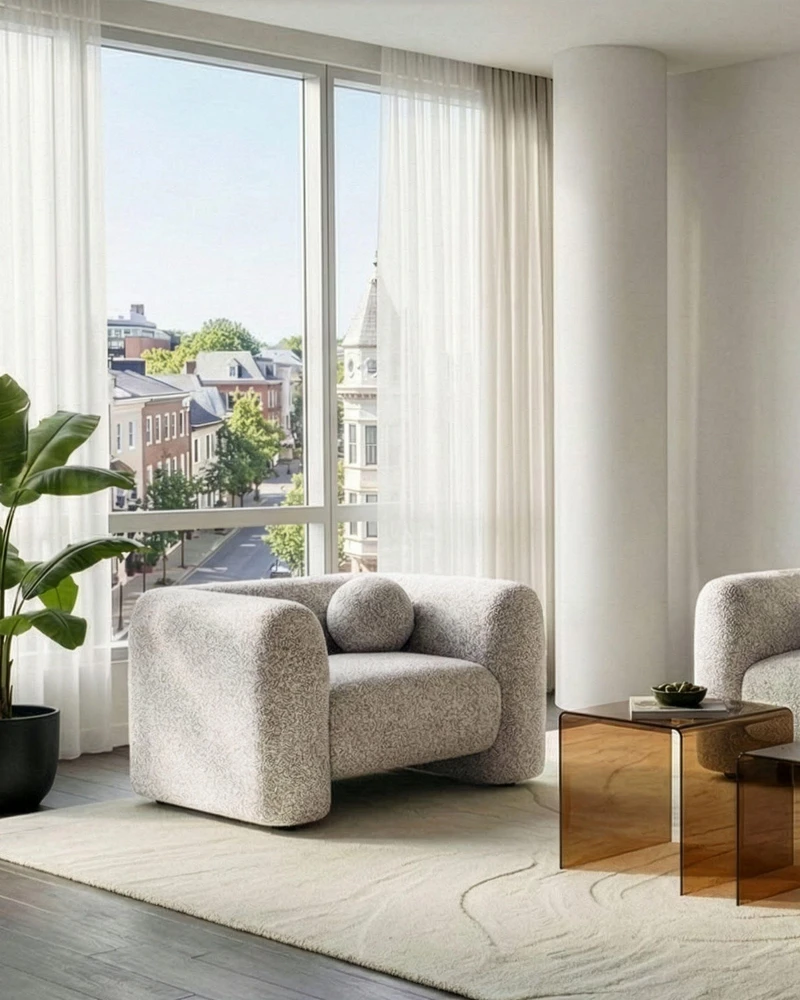 Sofa Beliani 5 vietų svetainės baldų komplektas LEIREN, smėlio spalvos