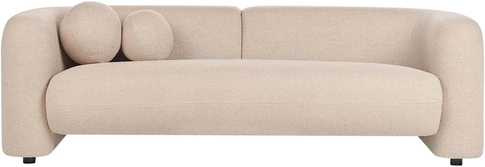 Sofa Beliani 5 vietų svetainės baldų komplektas LEIREN, buklė audinys, smėlio spalvos