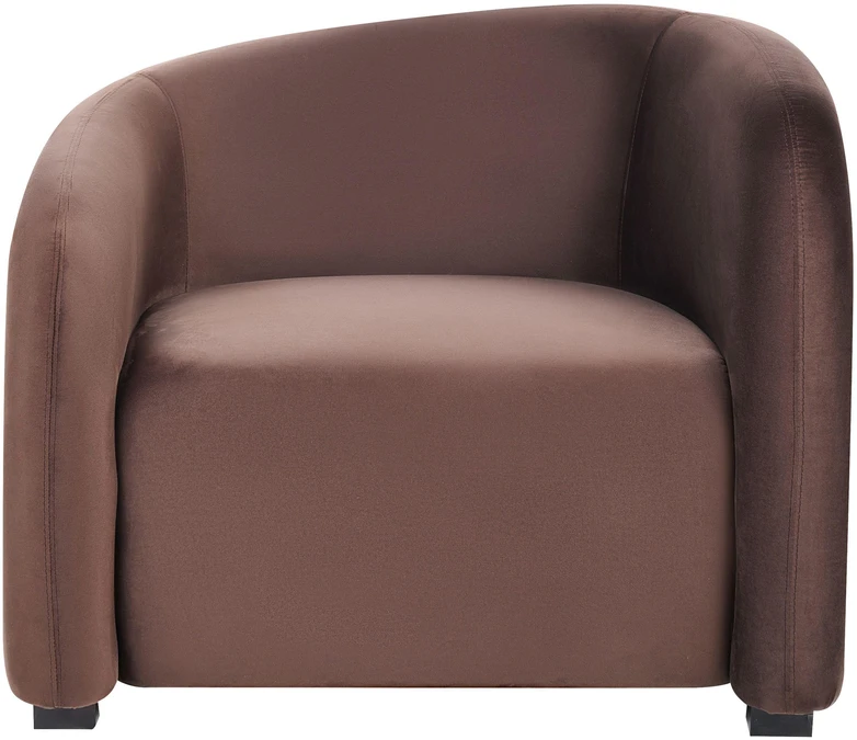 Sofa Beliani 5 vietų svetainės baldų komplektas VELTADA iš veliūro, tamsiai rudas