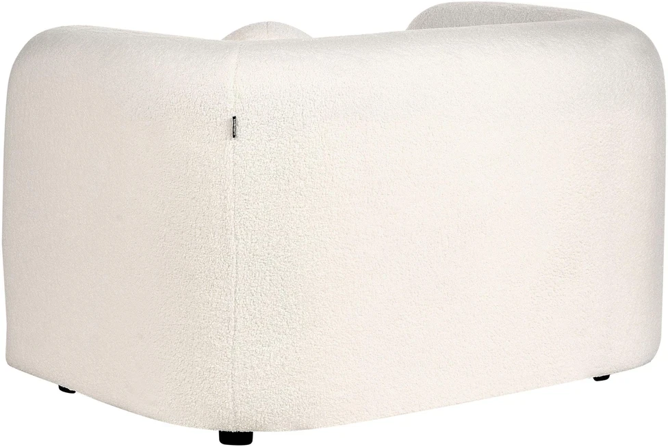 Sofa Beliani 5 vietų svetainės baldų komplektas LEIREN, baltos spalvos, bouclé audinys