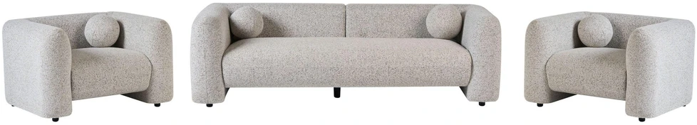 Sofa Beliani 5 vietų svetainės baldų komplektas LEIREN, smėlio spalvos