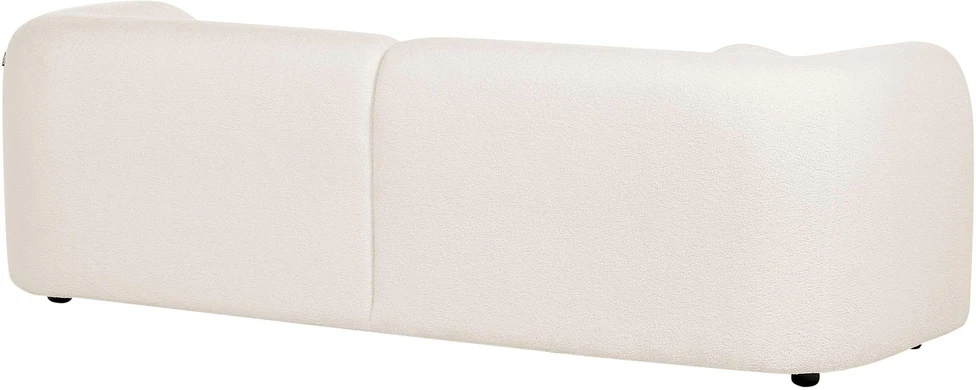 Sofa Beliani 5 vietų svetainės baldų komplektas LEIREN, baltos spalvos, bouclé audinys