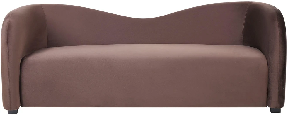Sofa Beliani 5 vietų svetainės baldų komplektas VELTADA iš veliūro, tamsiai rudas