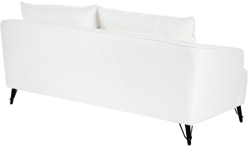 Sofa Beliani 5 vietų svetainės baldų komplektas HOBRO Boucle baltas