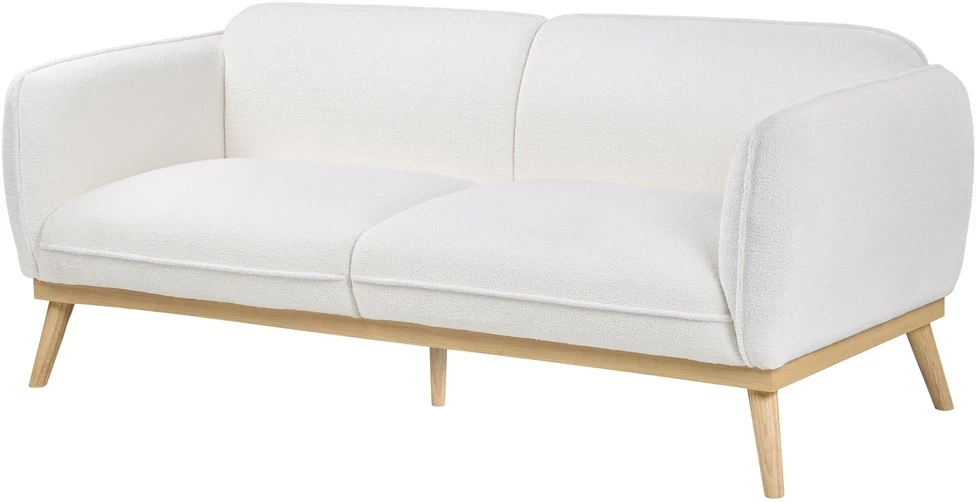 Sofa Beliani 5 vietų svetainės baldų komplektas LJUNG, baltas boucle audinys