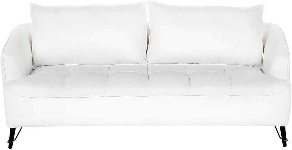 Sofa Beliani 5 vietų svetainės baldų komplektas HOBRO Boucle baltas