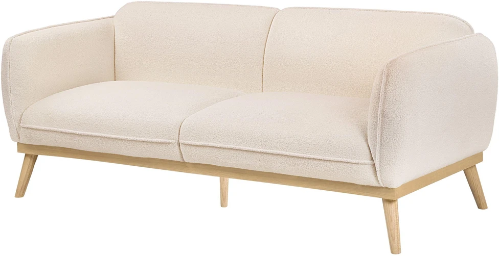 Sofa Beliani 5 vietų svetainės baldų komplektas LJUNG, boucle audinys, šviesiai smėlio spalvos
