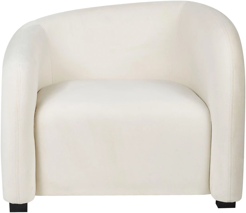 Sofa Beliani 5 vietų svetainės baldų komplektas VELTADA veliūrinis, kreminės spalvos